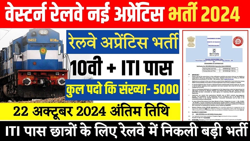 Western Railway Apprentice Vacancy 2024