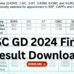 SSC GD 2024 Final Result