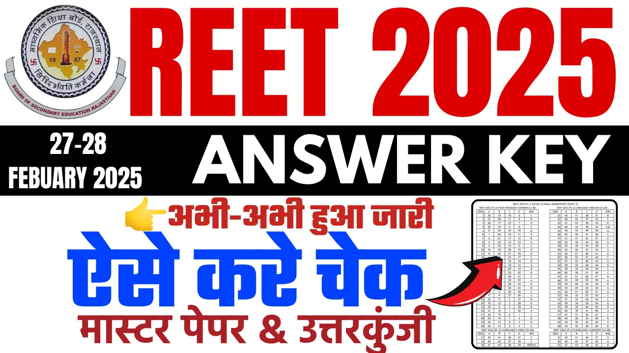 REET Answer Key 2025